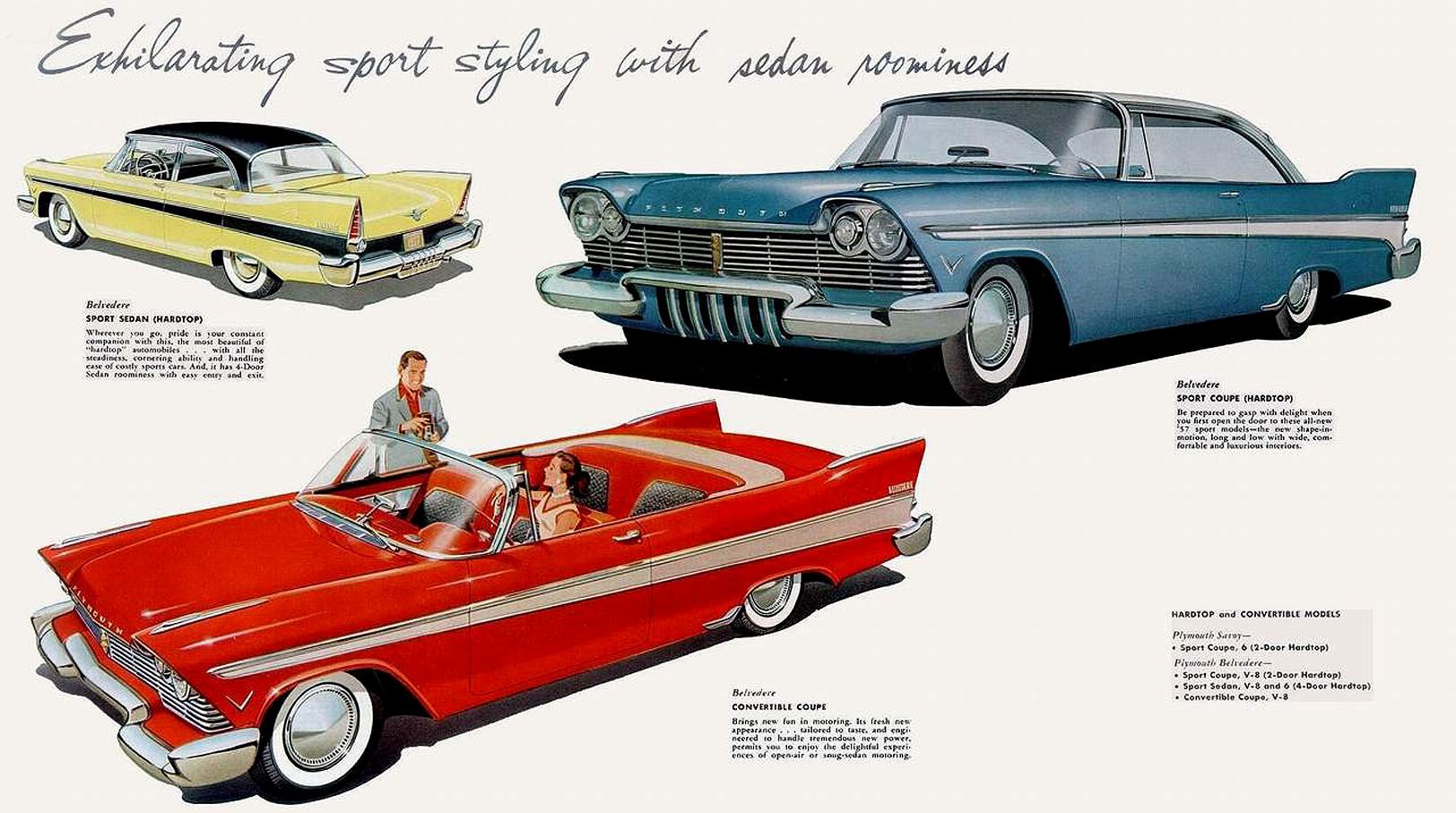 1957 Chrysler Plymouth Brochure Page 9